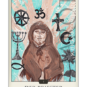 Die Tarotkarte "Der Priester" im Schicksals-Tarot © Verlag Franz Die Tarotkarte "Der Priester" im Schicksals-Tarot © Verlag Franz