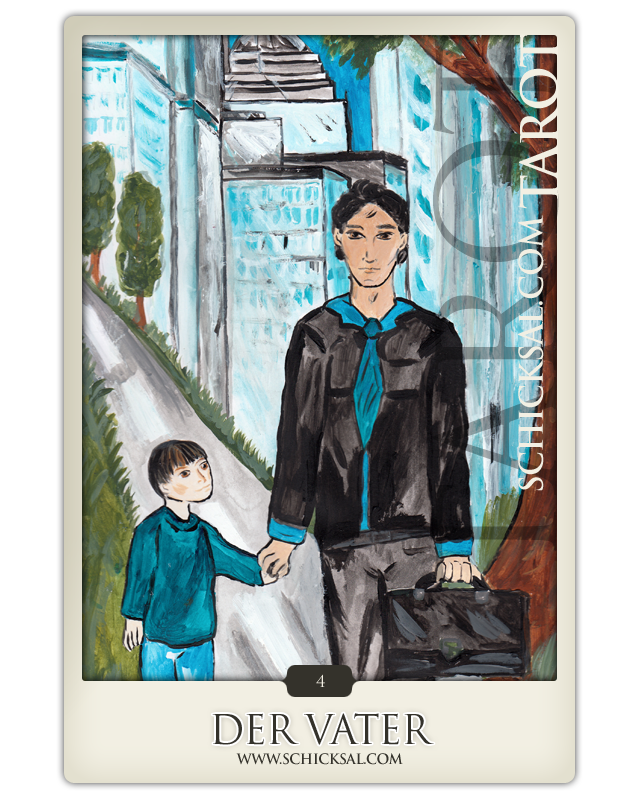 Die Tarotkarte "Der Vater" | Schicksals-Tarot © Verlag Franz Die Tarotkarte "Der Vater" | Schicksals-Tarot © Verlag Franz