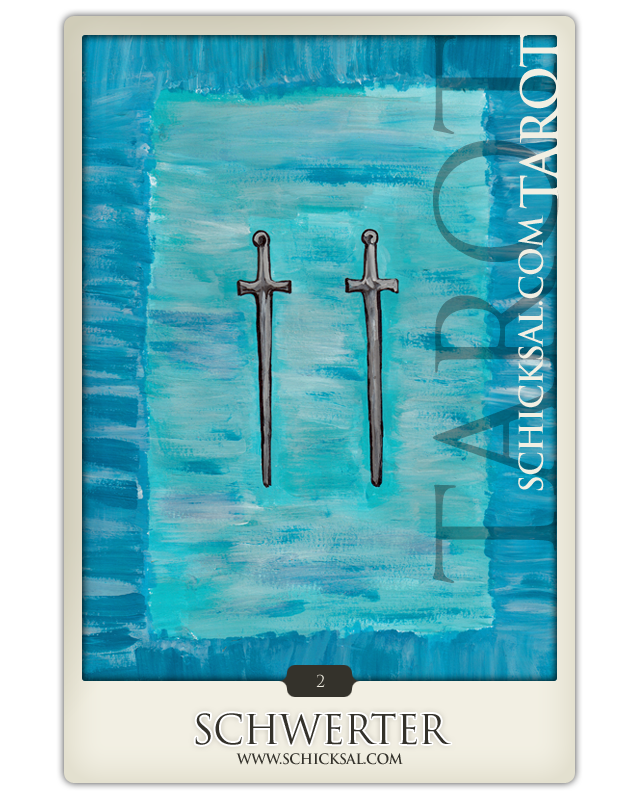Zwei Schwerter | Schicksals Tarot © Verlag Franz Zwei Schwerter | Schicksals Tarot © Verlag Franz